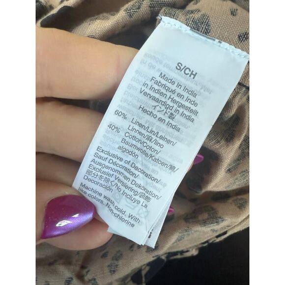 J crew cheetah linen cotton blend pants set with pink trim
Top S pants 4 - Picture 9 of 9